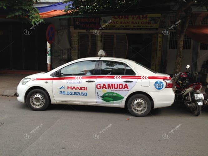 Gamuda quảng cáo taxi Group tại Hà Nội