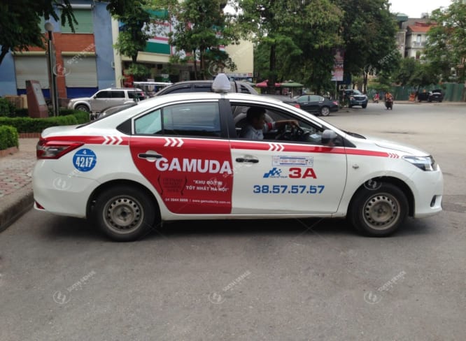 Gamuda quảng cáo taxi Group tại Hà Nội