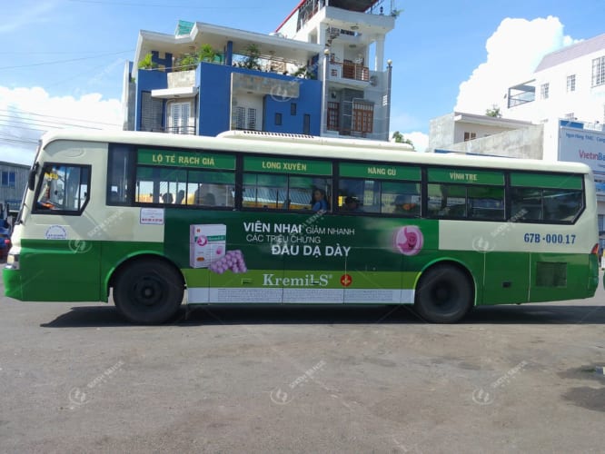 Quảng cáo xe bus United International Pharma Kremil-S toàn quốc