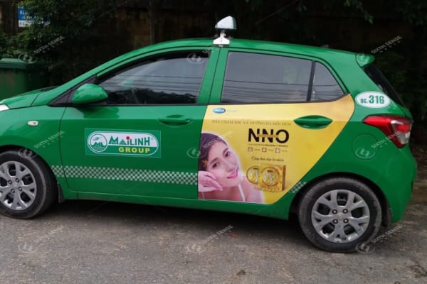 Quảng cáo taxi Mai Linh tại Quảng Ngãi