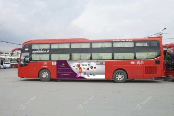 Quảng cáo trên xe khách chất lượng cao Phương Trang