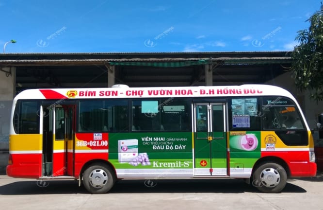 Quảng cáo trên xe buýt tại Thanh Hóa