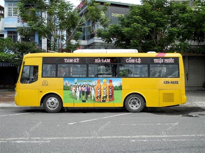 Quảng cáo trên tuyến xe buýt Đà Nẵng