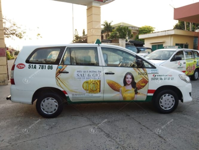 Quảng cáo trên taxi 2019 - Mega We Care