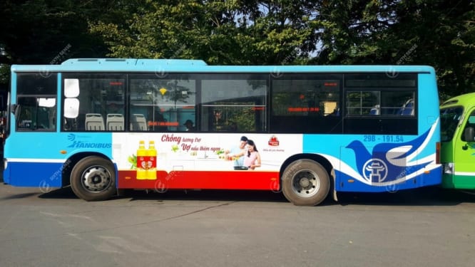 Quảng cáo trên xe bus tại Hà Nội - Neptune