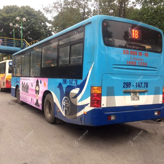 Quảng cáo trên xe bus tại Hà Nội - Nước hoa Miso