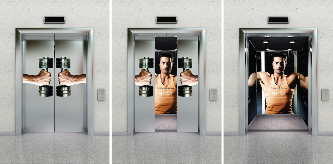 Những lợi ích “kép” của quảng cáo trong thang máy