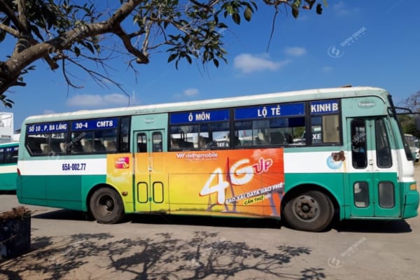 Quảng cáo trên xe bus tại Cần Thơ