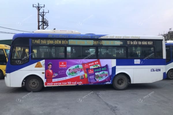 quảng cáo xe bus tại Thái Bình