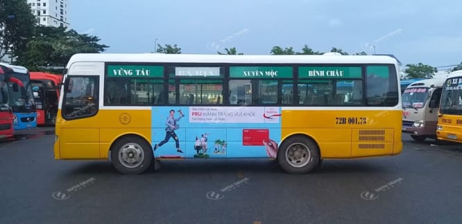 quảng cáo trên xe buýt tại Vũng Tàu