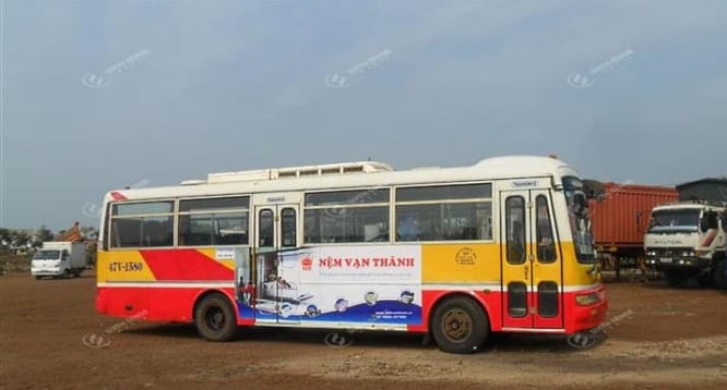 Quảng cáo xe bus tại Tây Nguyên