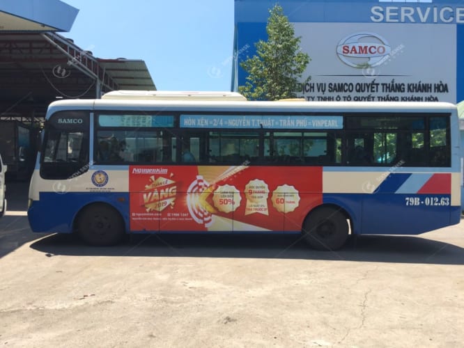Quảng cáo xe bus tại Nha Trang