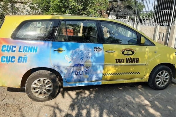 Quảng cáo taxi Vàng tại Huế ấn tượng và hiệu quả