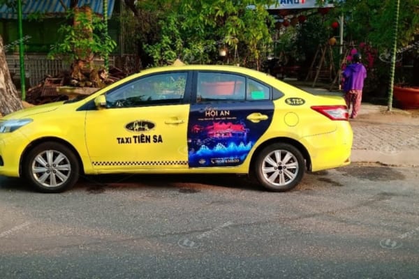 Khám phá về hình thức quảng cáo trên taxi ở Quảng Nam