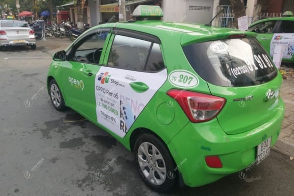 quảng cáo taxi Open99 ở Hà Nội