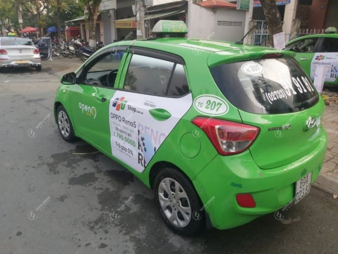 quảng cáo taxi Open99 ở Hà Nội