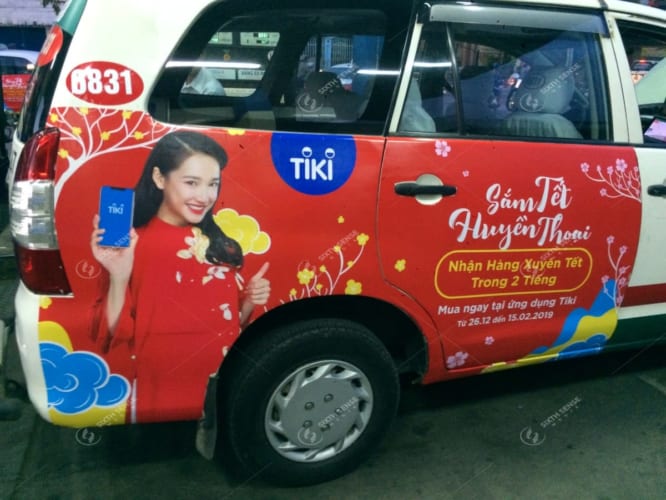 Quảng cáo xe taxi Quảng Bình