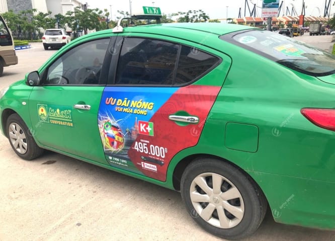 quảng cáo xe taxi bắc giang