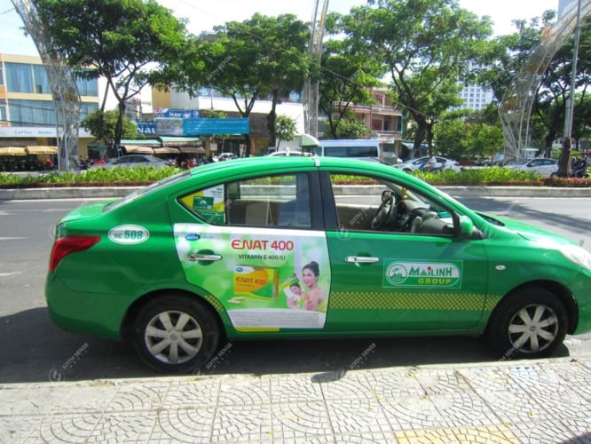quảng cáo xe taxi ninh thuận
