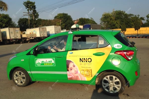 quảng cáo xe taxi ở tiền giang