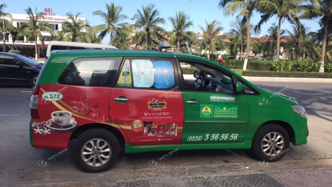 quảng cáo xe taxi long an