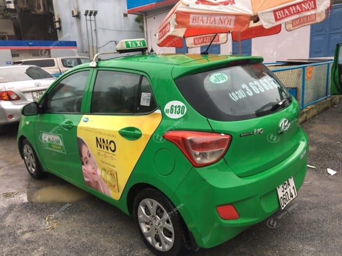 quảng cáo xe taxi ninh bình