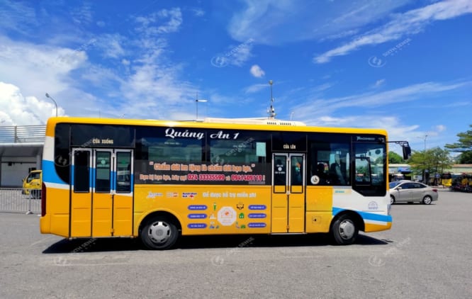 Quảng cáo xe bus Đà Nẵng tuyên truyền chấm dứt bạo lực của CSAGA