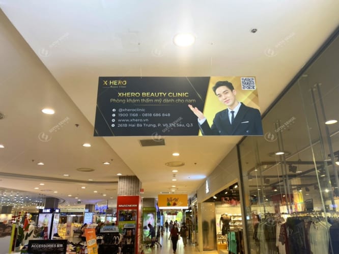 TMV Xuân Hùng treo biển quảng cáo trong siêu thị Lotte Mart Quận 7