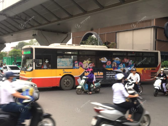 Dự án quảng cáo trên xe bus Hà Nội cho Monster Lab