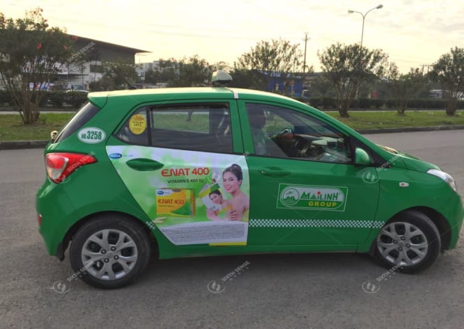 quảng cáo xe taxi vĩnh phúc