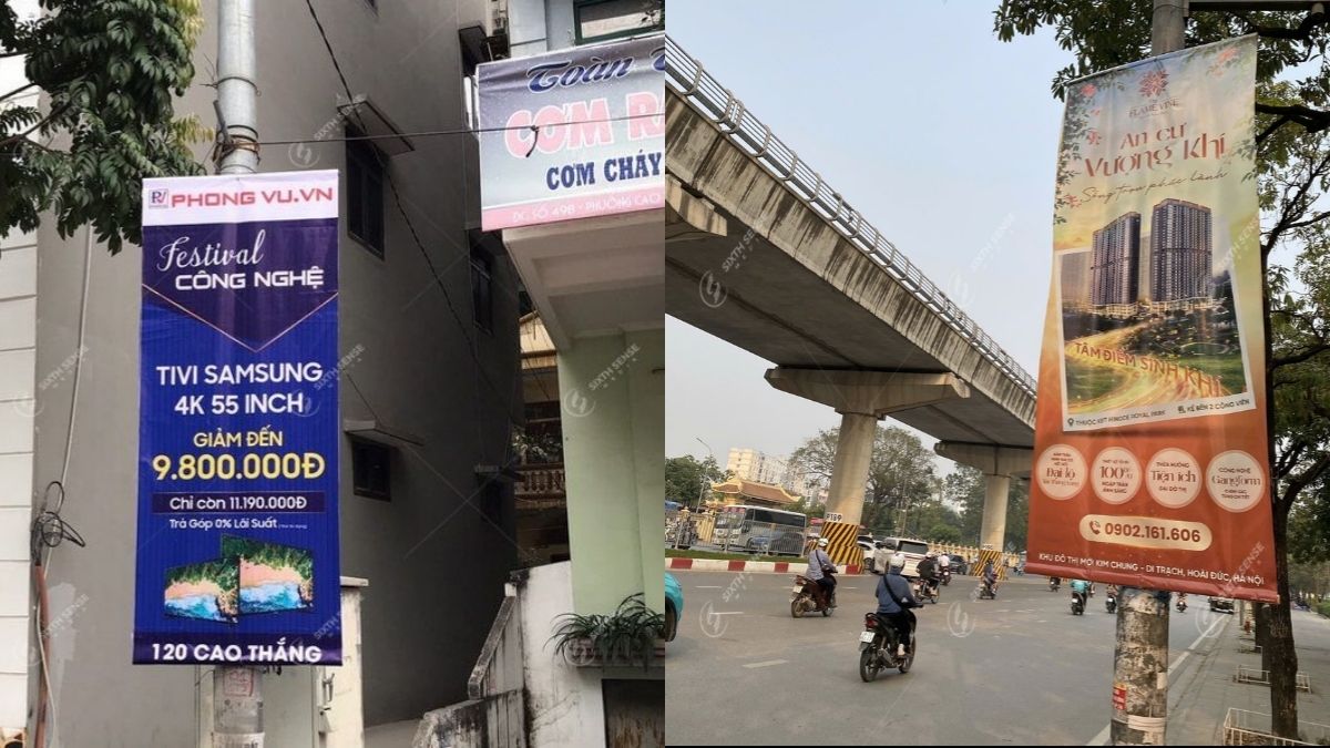 Phướn Là Gì? Các Loại, Kích Thước Và Chất Liệu Của Phướn Quảng Cáo 21 SSM cung cấp dịch vụ quảng cáo phướn trọn gói từ tư vấn, thiết kế, sản xuất đến thi công, tháo dỡ và quản lý chiến dịch. (Nguồn: SSM)