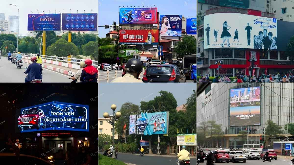 Các Hình Thức Quảng Cáo Ngoài Trời (OOH) Phổ Biến Hiện Nay 2 Biển tấm cao giúp thương hiệu tăng độ nhận diện và tiếp cận khách hàng tại các vị trí giao thông đông đúc