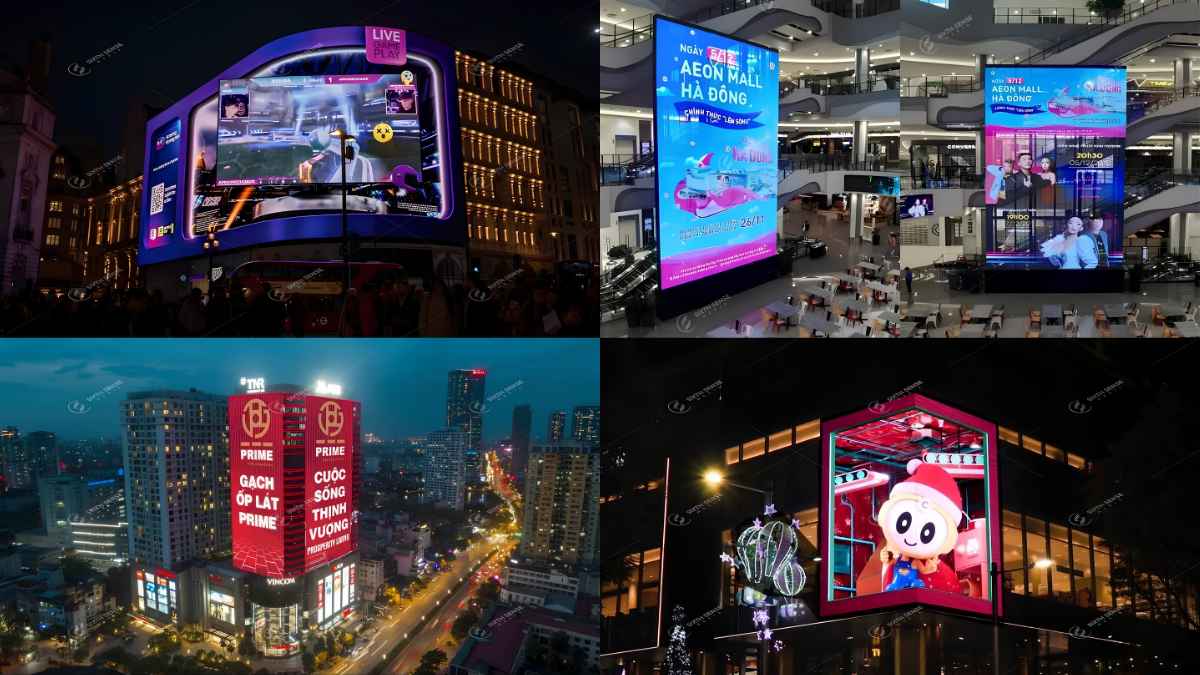 Các Hình Thức Quảng Cáo Ngoài Trời (OOH) Phổ Biến Hiện Nay 5 DOOH ứng dụng màn hình kỹ thuật số để hiển thị nội dung linh hoạt, sống động và thu hút khách hàng
